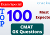 Top-100 CMAT Questions