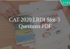 CAT LRDI 2020 QUESTIONS