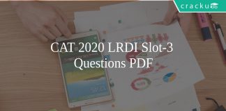 CAT LRDI 2020 QUESTIONS
