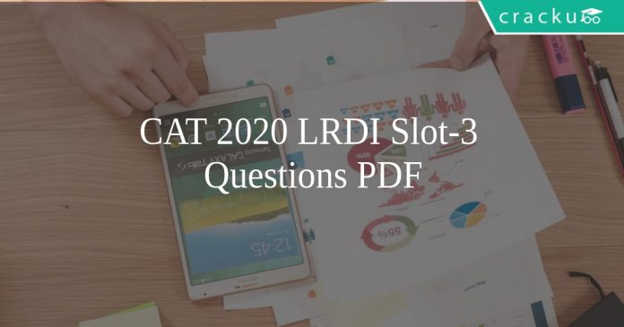 CAT LRDI 2020 QUESTIONS