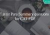 CAT PARA SUMMARY