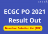 ECGC PO Result 2021