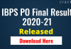 IBPS PO Final Result 2020-21