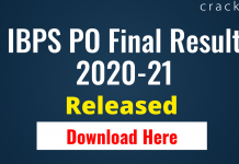 IBPS PO Final Result 2020-21