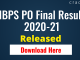 IBPS PO Final Result 2020-21