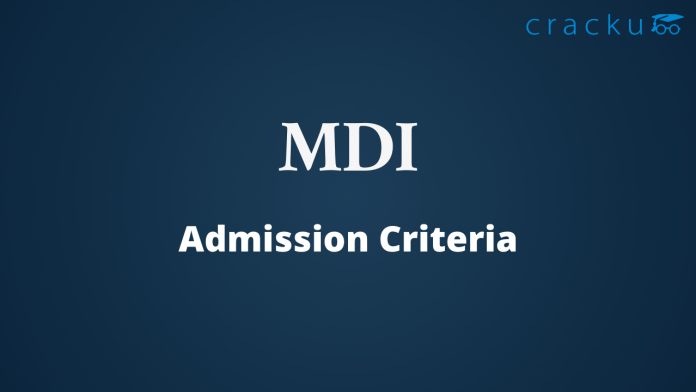 MDI Admission Criteria