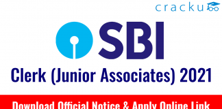 SBI Clerk (Junior Associates) 2021