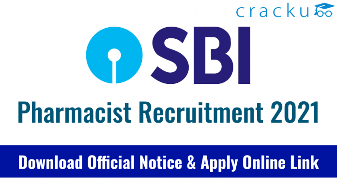SBI Pharmacist Recruitment 2021 Apply Online