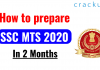 SSC MTS 2020 60 Days Study Plan