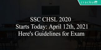 SSC CHSL 2020 EXAM