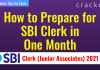 How to Prepare for SBI Clerk in 1 Month