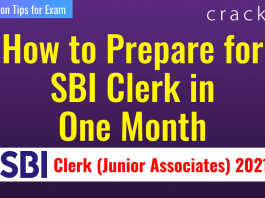 How to Prepare for SBI Clerk in 1 Month