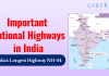 Important National Highways in India