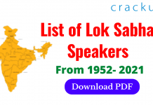 List of Lok Sabha's Speakers