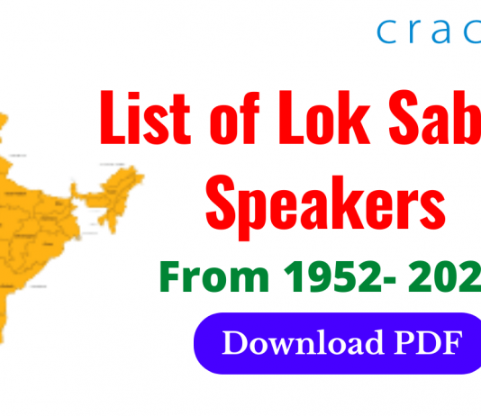 List of Lok Sabha's Speakers