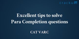 Para completion in CAT VARC
