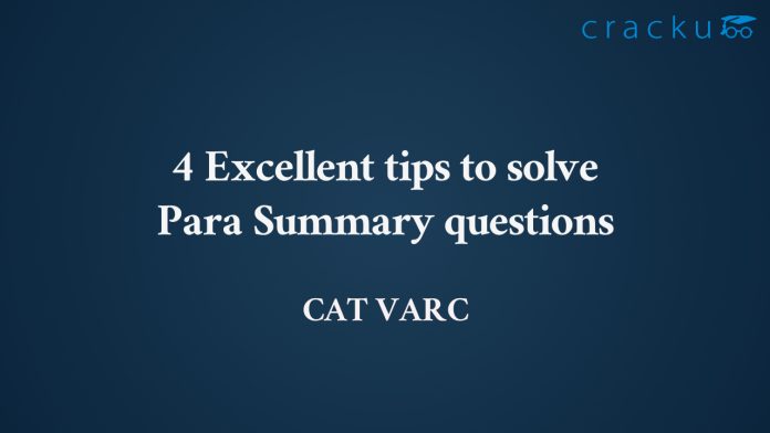Para summary in CAT VARC