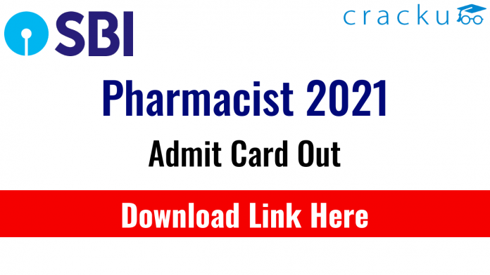 SBI Pharmacist 2021 admit card