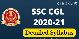SSC CGL 2020 Detailed Syllabus