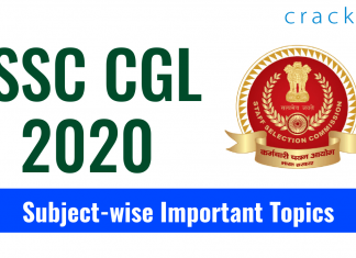 SSC CGL 2020 Subject-wise Important Topics