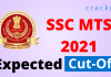 SSC MTS 2021 Expected cut off