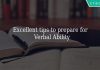 Tips for Verbal Ability