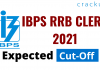 IBPS RRB CLERK 2021 EXPECTED CUT OFF 2021