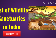 List of Wildlife Sanctuaries in India PDF