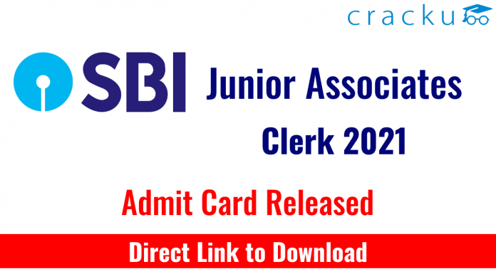 SBI JA Clerk Exam 2021 - Preliminary Exam Admit card