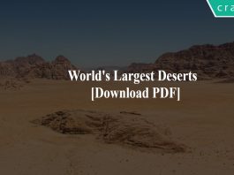 World's Largest Deserts PDF