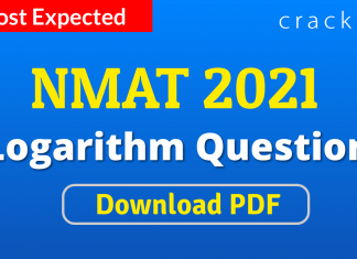 NMAT Logarithm Questions