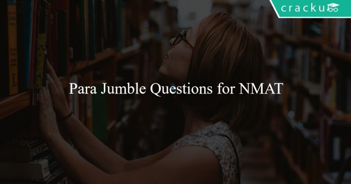 Para Jumble Questions for NMAT