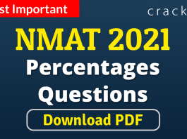 NMAT Percentages Questions
