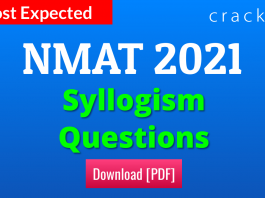 NMAT Syllogism Questions PDF