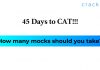 How many mocks before CAT