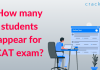 How many students appear for CAT exam