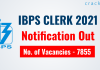 IBPS Clerk 2021 Recruitment Notification Out
