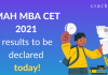 MAH MBA CET 2021 results