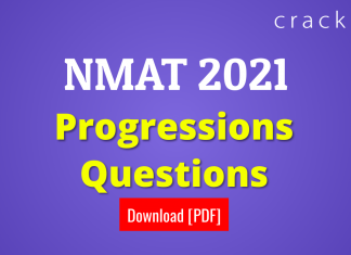 NMAT Progressions Questions [PDF]