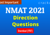NMAT Direction Questions PDF