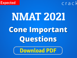 NMAT Cone Important Questions