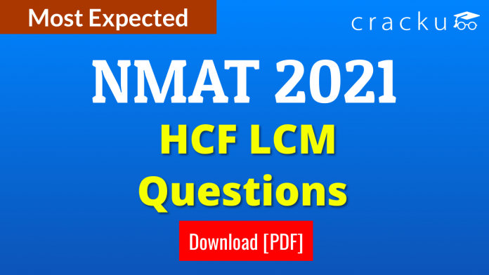 NMAT HCF LCM Questions PDF