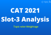 CAT 2021 slot-3 analysis