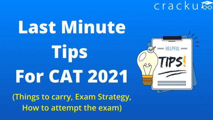 Last-minute tips for CAT