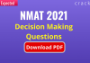 Decission Making Questions for NMAT - Download [PDF]