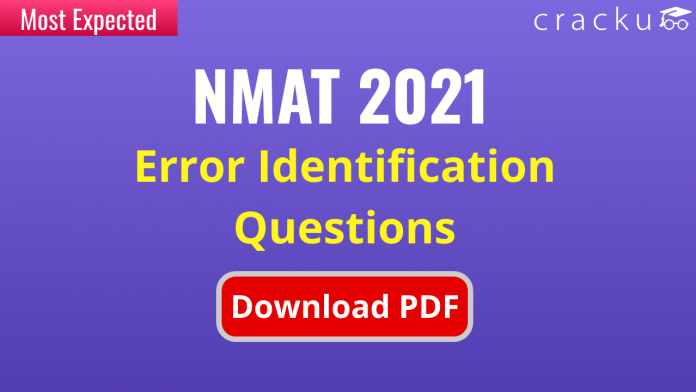 NMAT Error Identification Questions