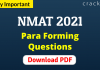 NMAT Para Forming Questions