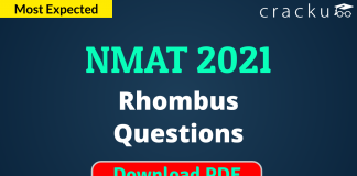 NMAT Rhombus Questions