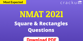 NMAT Square and Rectangles Questions PDF