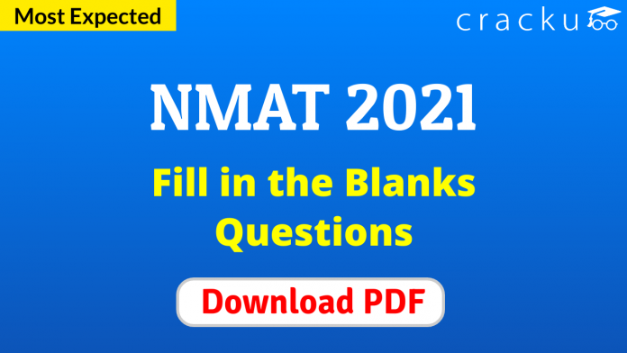 NMAT Fill in the Blanks Questions PDF